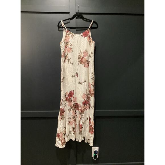 Johnny Was GEORGIA bloooms wave FLOUNCE maxi DRESS white floral boho M - Picture 3 of 7